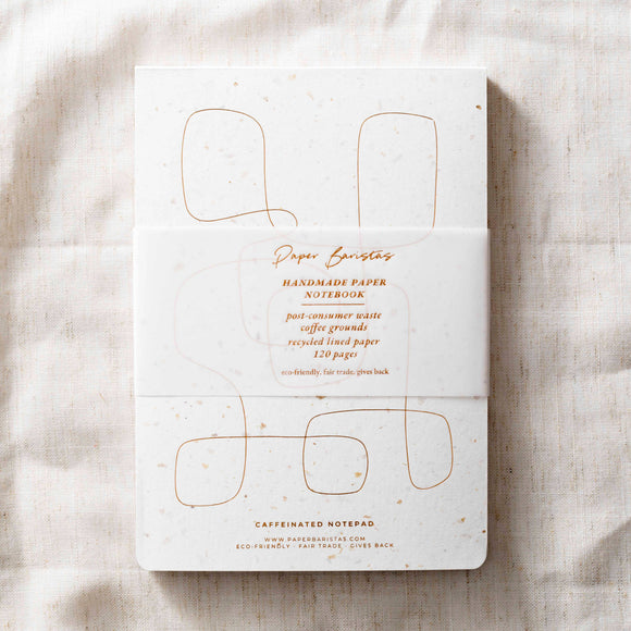 Paper Baristas - Journal Notebook Notepad | Recycle Coffee Bean Grounds Paper
