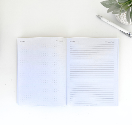 Paper Baristas - Journal Notebook Planner | Dot Grid Lined Petal Seed Paper