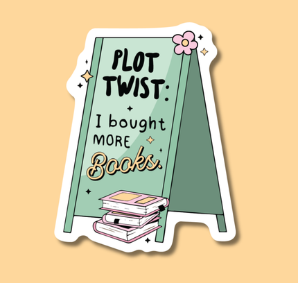 Indigo Maiden - Plot Twist: I Bought More Books Sticker