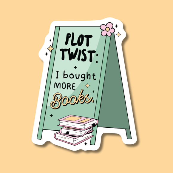 Indigo Maiden - Plot Twist: I Bought More Books Sticker