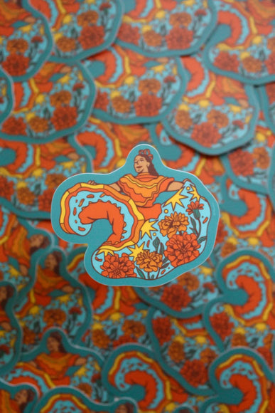 YAMZ: World of Color - Marigold Dancer Sticker