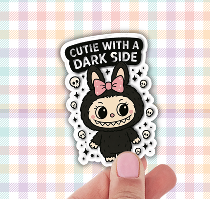 Lalatina Shop - Cutie with a dark side monster vinyl sticker