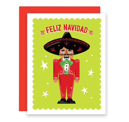Lucy Loves Paper - Feliz Navidad Mariachi Nutcracker |Christmas card in Spanish