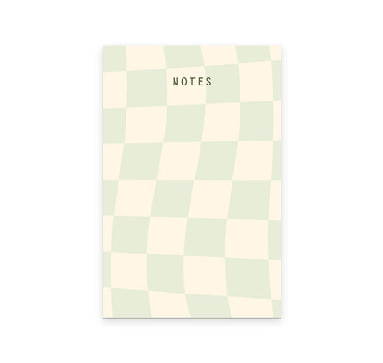 Ruff House Print Shop - Checkerboard Notepad in Sea Glass