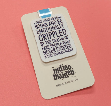 Indigo Maiden - Emotionally Crippled by Book Characters Magnetic Bookmark