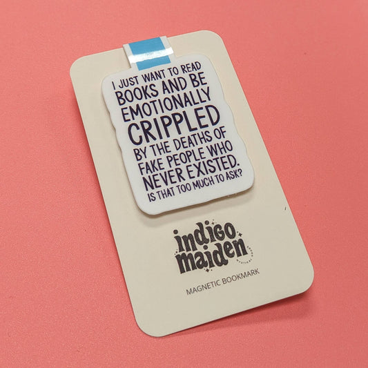 Indigo Maiden - Emotionally Crippled by Book Characters Magnetic Bookmark