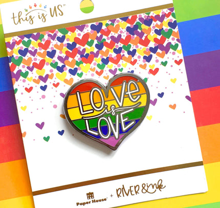 Paper House Productions - Love is Love Enamel Pin