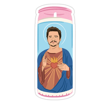 Bloomwolf Studio - Pedro Candle Vinyl Sticker - Pedro Pascal Inspired