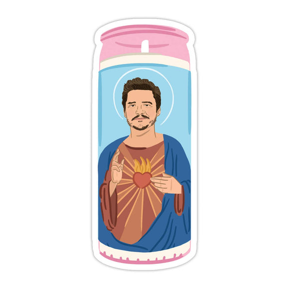Bloomwolf Studio - Pedro Candle Vinyl Sticker - Pedro Pascal Inspired