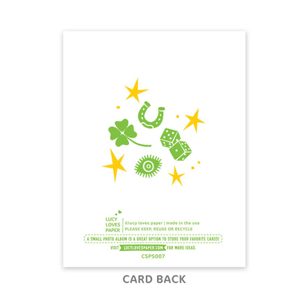 Lucy Loves Paper - Good Luck Card | Hands With Good Luck Tatoos