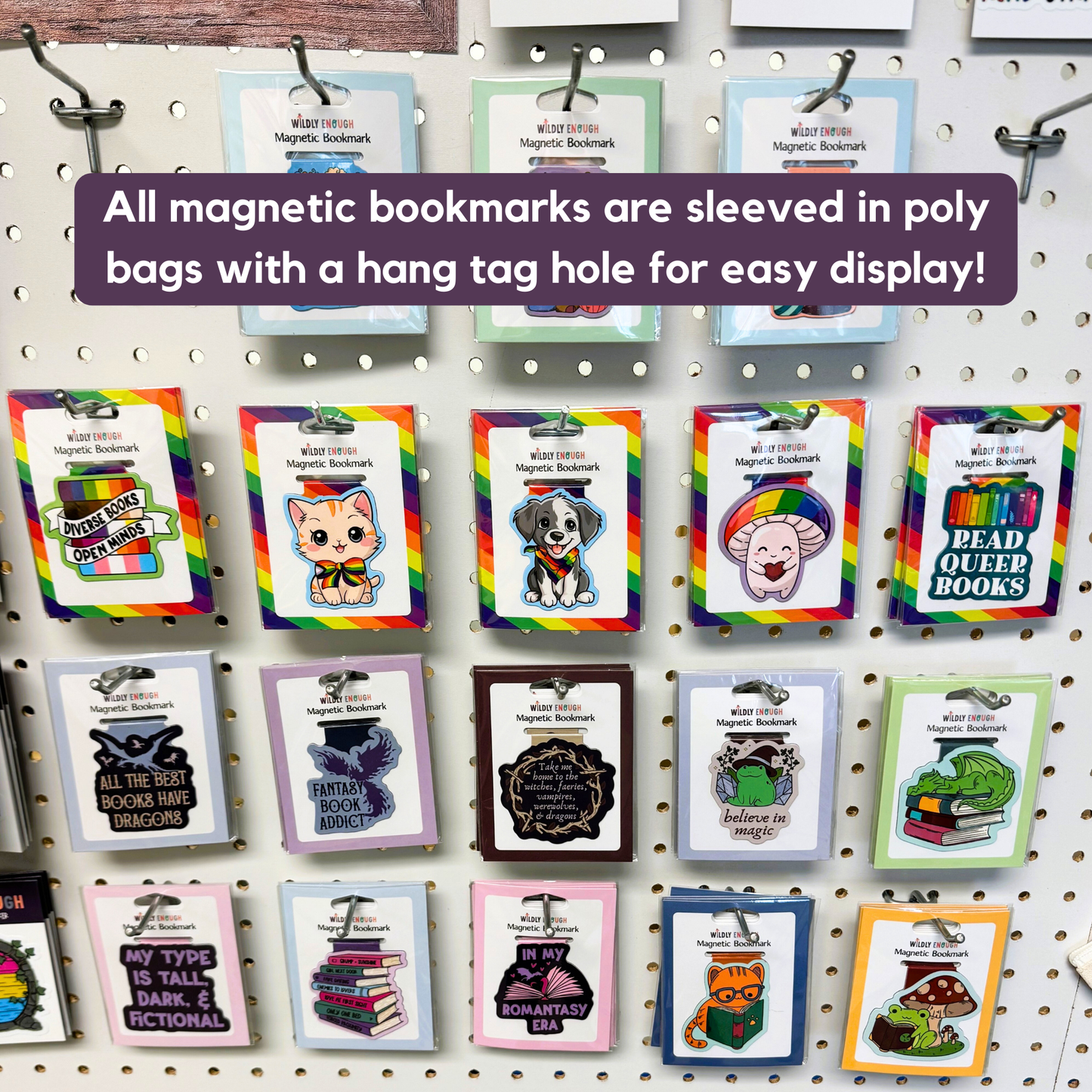 Wildly Enough - My Type is Tall, Dark & Fictional Magnetic Bookmark