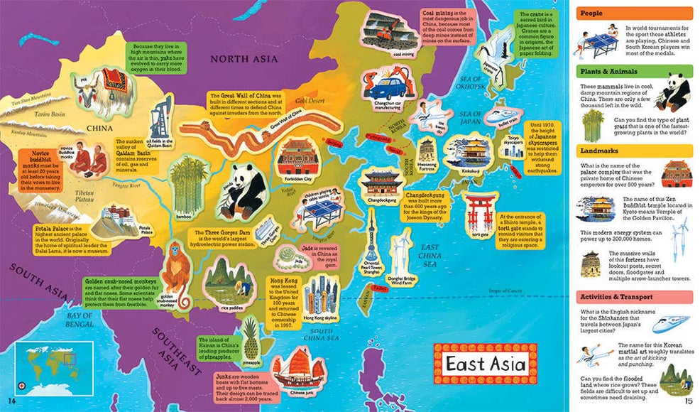 Barefoot Books - Barefoot Books World Atlas Sticker Book