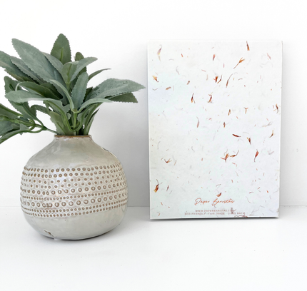 Paper Baristas - Journal Notebook Planner | Dot Grid Lined Petal Seed Paper