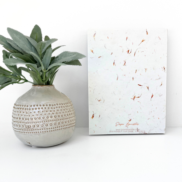 Paper Baristas - Journal Notebook Planner | Dot Grid Lined Petal Seed Paper