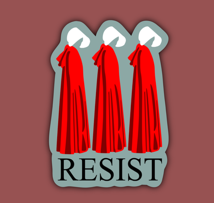 Indigo Maiden - Resist Handmaid Feminist Sticker