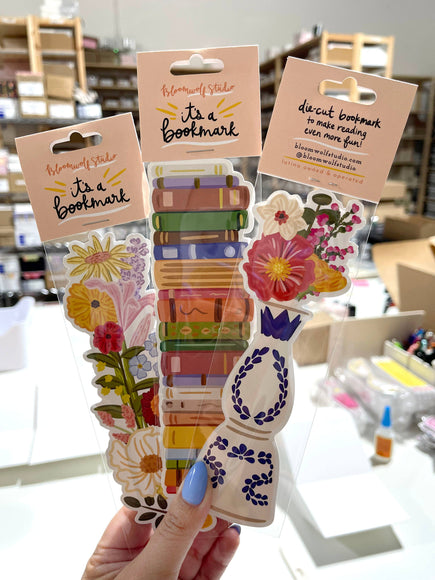 Bloomwolf Studio - Hanging Plants Die Cut Bookmark