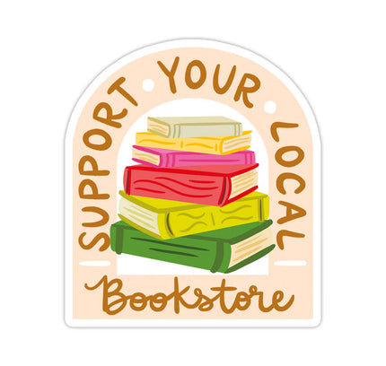 Bloomwolf Studio - Local Bookstore Vinyl Sticker - Perfect for Bookstores