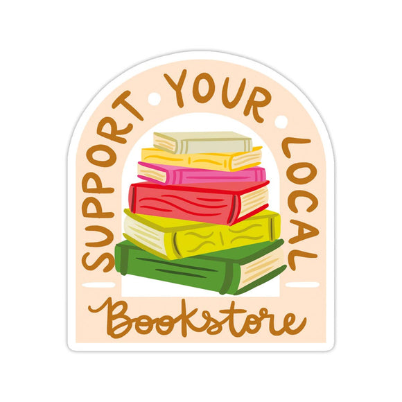 Bloomwolf Studio - Local Bookstore Vinyl Sticker - Perfect for Bookstores