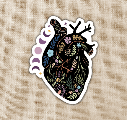 Wildly Enough - Magical Boho Heart Sticker, 3-inch