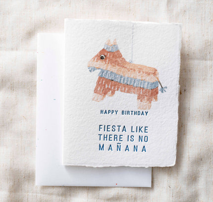 Paper Baristas - Final Stock: Fiesta Birthday Card | FLAT Bday Greeting Card