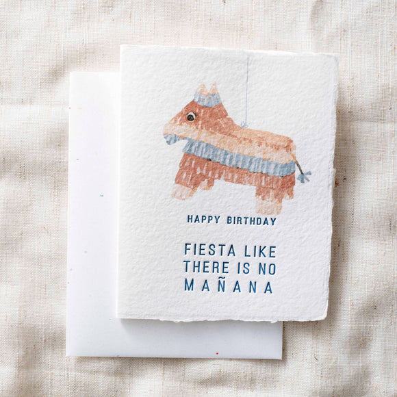 Paper Baristas - Final Stock: Fiesta Birthday Card | FLAT Bday Greeting Card