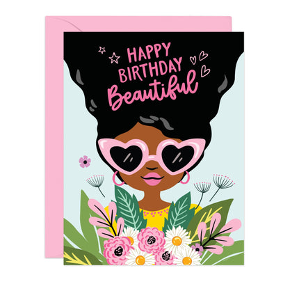 Lucy Loves Paper - Happy Birthday Beautiful | birthday card (A2)