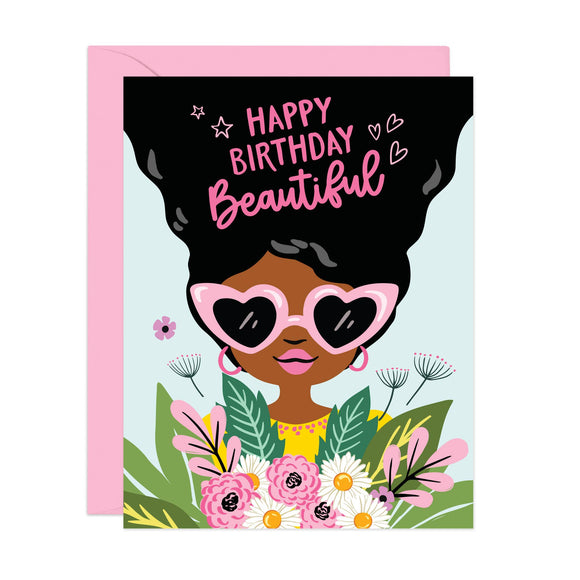 Lucy Loves Paper - Happy Birthday Beautiful | birthday card (A2)