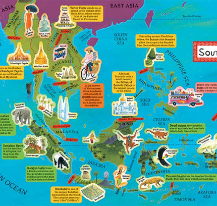Barefoot Books - Barefoot Books World Atlas Sticker Book
