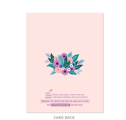 Lucy Loves Paper - Feliz Dia Mamá | Gold Foil Card For Mom in Spanish