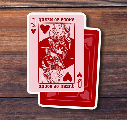 inviting affairs paperie - Queen of Books Sticker