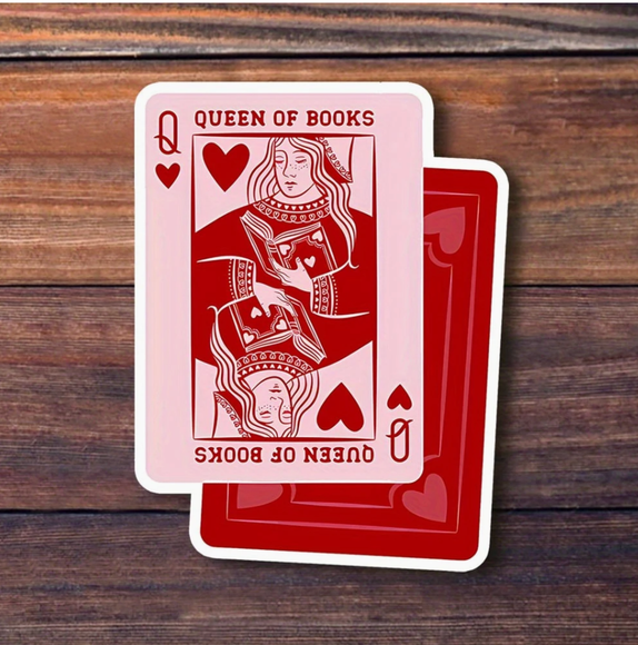 inviting affairs paperie - Queen of Books Sticker