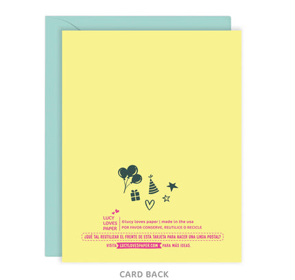 Lucy Loves Paper - Lucha Libre Feliz Cumpleaños, Birthday Card In Spanish (A2)