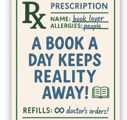 inviting affairs paperie - Book Prescription Sticker – Book RX Vinyl for Readers & Book