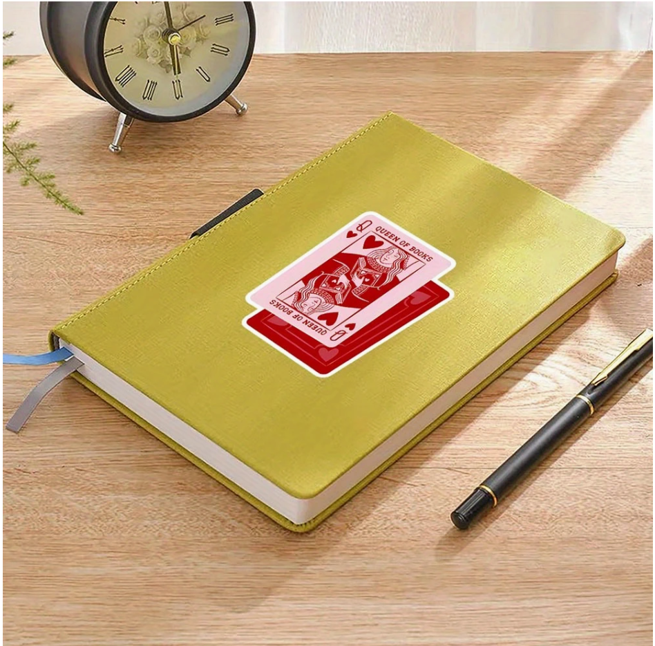 inviting affairs paperie - Queen of Books Sticker