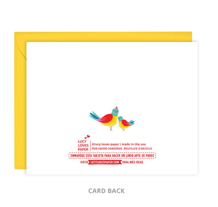 Lucy Loves Paper - The Amo Mamá - Mother's Day card in Spanish (A2)