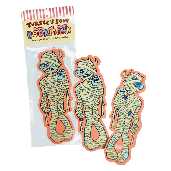 Turtle's Soup - Mummy Monster Pharoah Halloween Bookmark