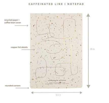 Paper Baristas - Journal Notebook Notepad | Recycle Coffee Bean Grounds Paper