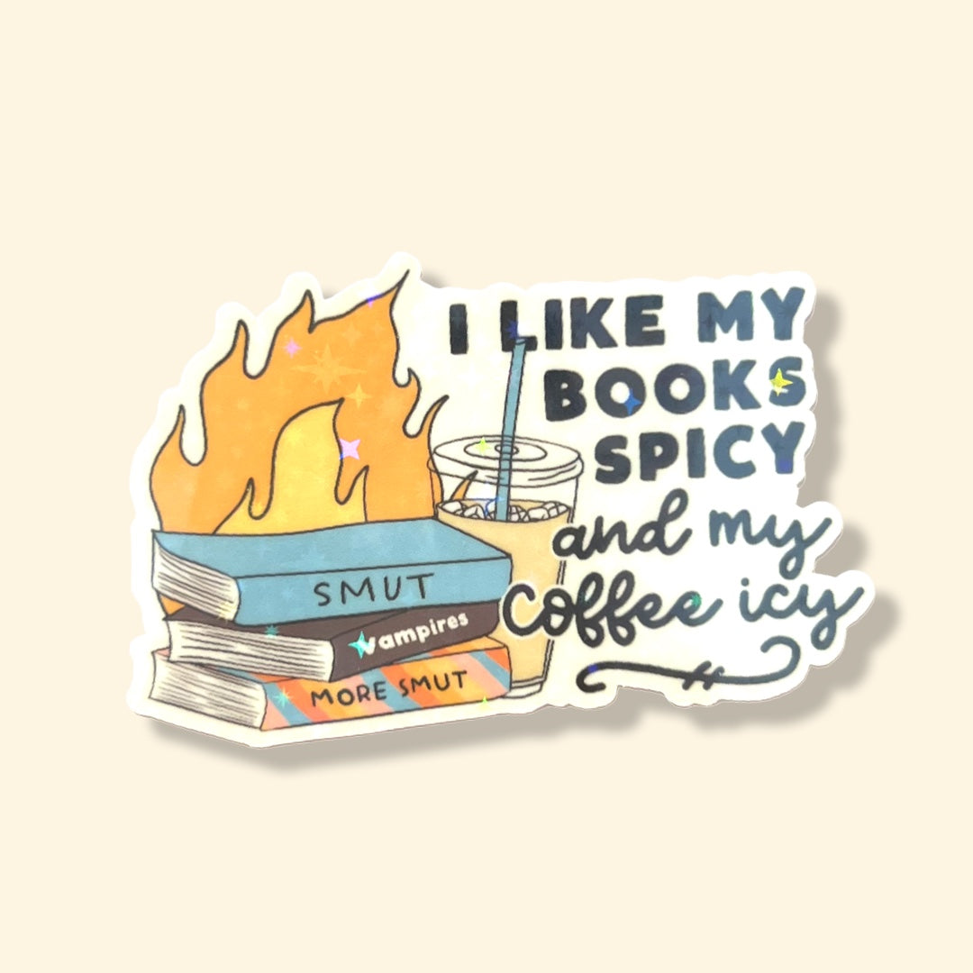 I Like My Books Spicy sticker