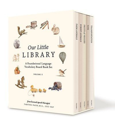 Our Little Library : A Foundational Language Vocabulary Board Book Set for Babies