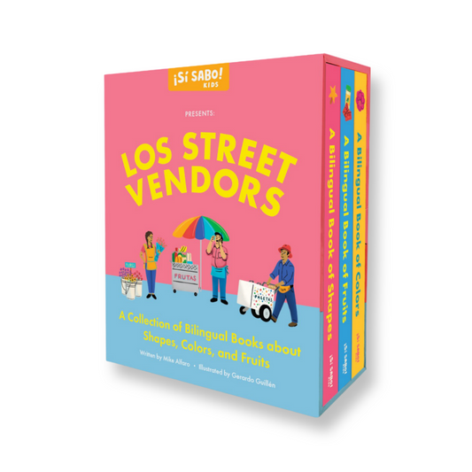 Los Street Vendors : A Collection of Bilingual Books about Shapes, Colors, and Fruits Inspired by Latin American Culture (Libros en Español) (Bilingual edition)