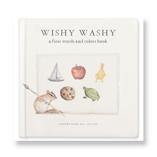 Wishy Washy : A Board Book of First Words and Colors for Growing Minds