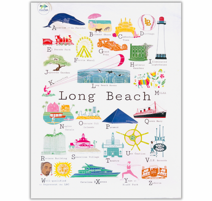“Long Beach Love” A to Z print