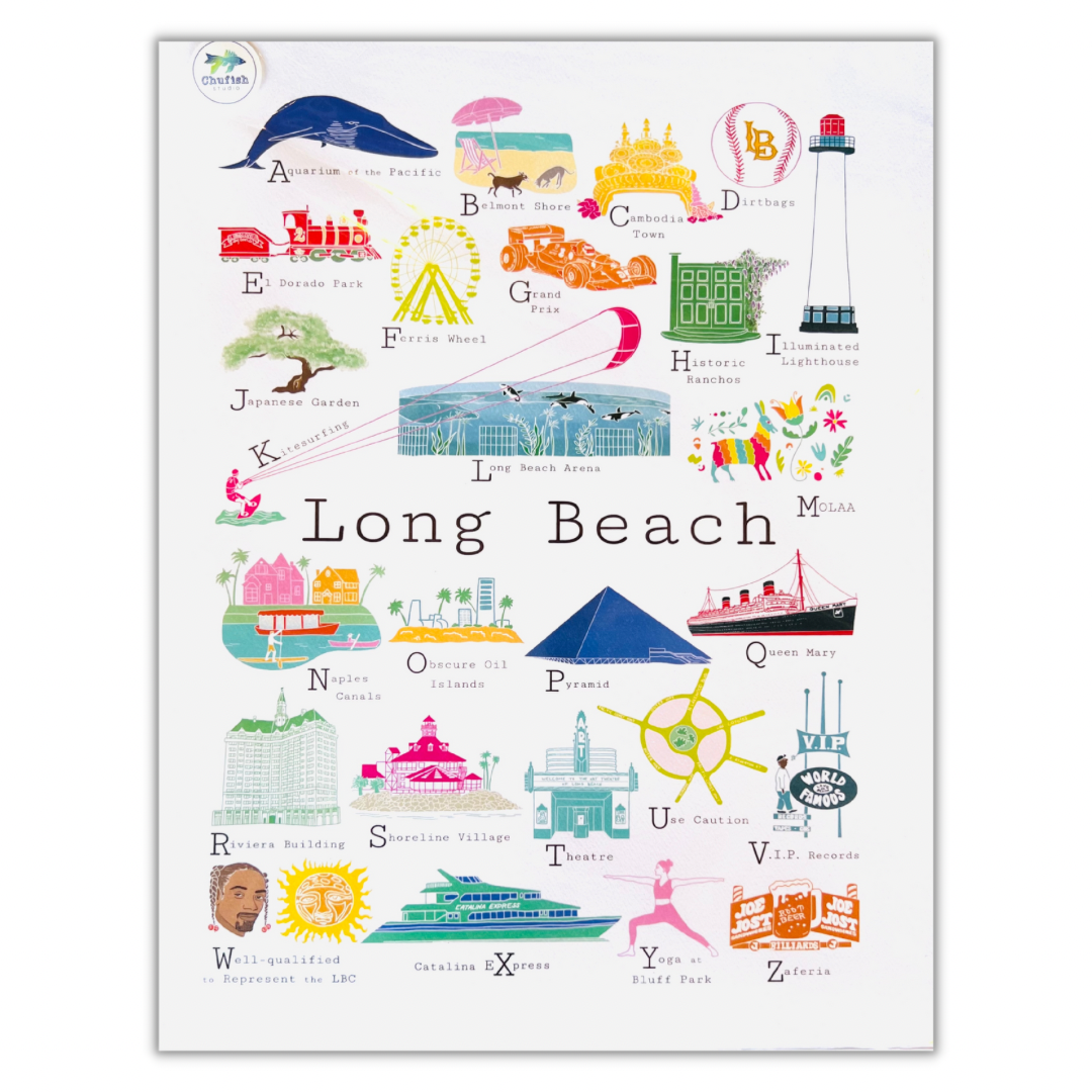“Long Beach Love” A to Z print
