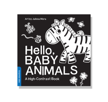 Hello, Baby Animals: A Durable High-Contrast Black-And-White Board Book for Newborns and Babies